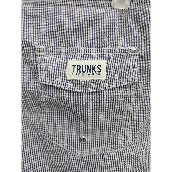 Trunks Surf & Swim Searsucker Striped Swim Suit Men's Small - Picture 6 of 8